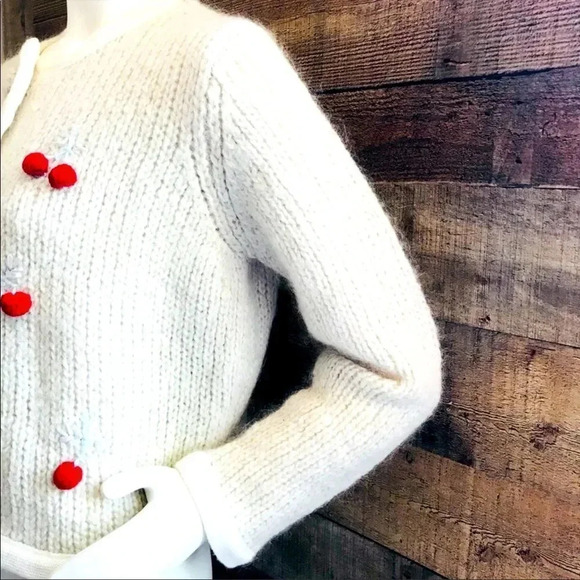 NWOT RARE Sleeping On Snow Anthropologie Cherries Cardigan - Picture 4 of 8